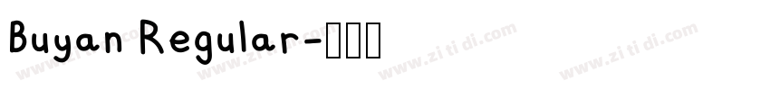 Buyan Regular字体转换